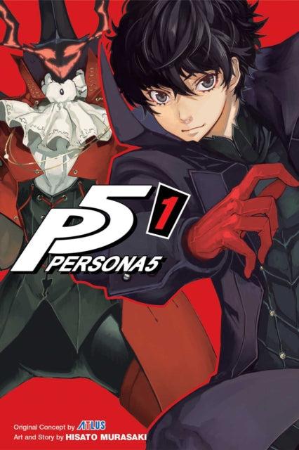 Persona 5, Vol. 1 manga cover featuring Joker and Arsene.