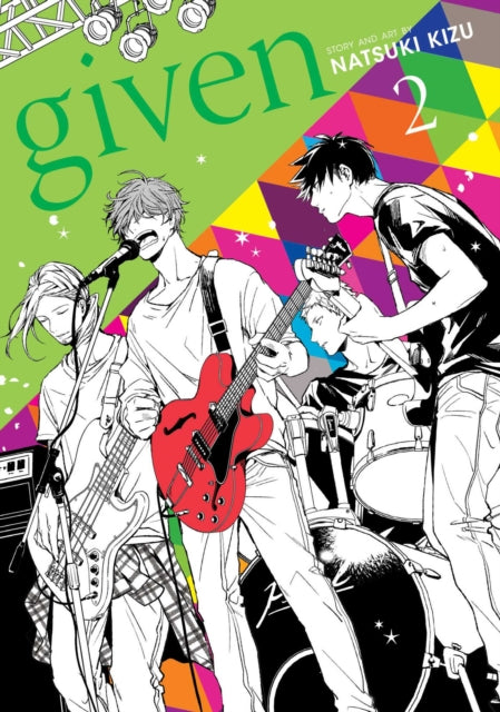 Given, Vol. 2 manga cover featuring a band performing.