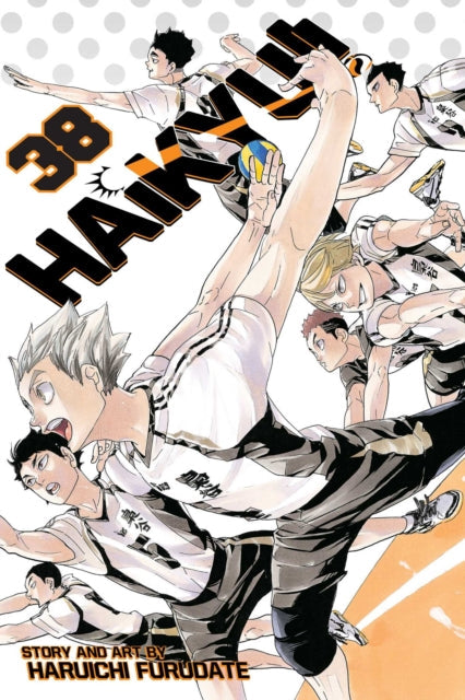 Haikyu!! Vol. 38 manga cover featuring anime characters in action.
