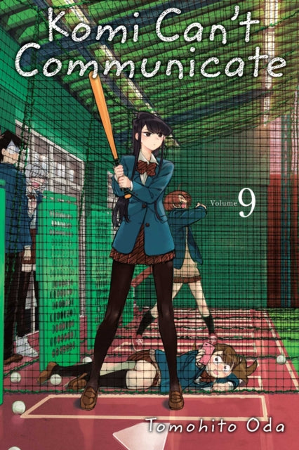 Komi Can't Communicate, Vol. 9 manga cover featuring characters in a baseball setting.