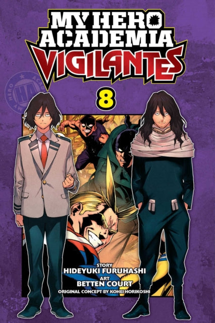 My Hero Academia Vigilantes Vol. 8 comic cover featuring characters.