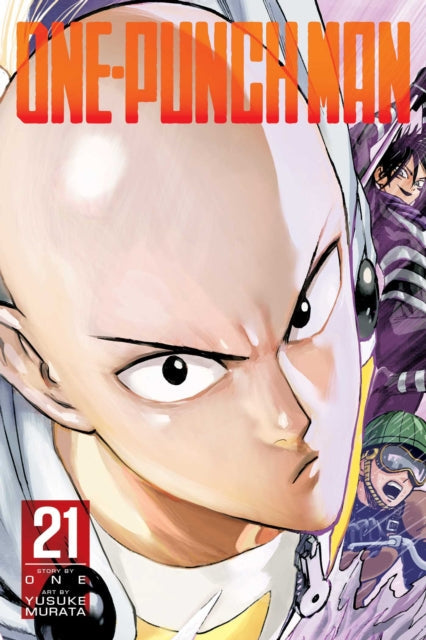 One-Punch Man, Vol. 21 manga cover featuring Saitama and other characters.