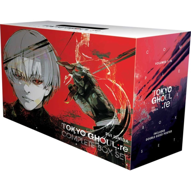 Tokyo Ghoul: re Complete Box Set with volumes 1-16 and a poster.