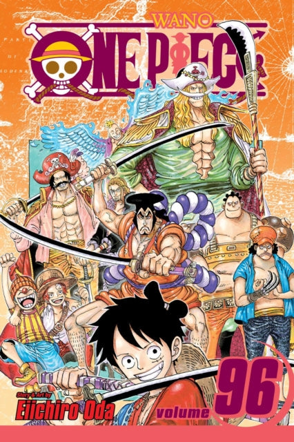 One Piece, Vol. 96 manga cover featuring multiple characters and the title.