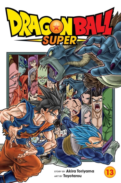 Dragon Ball Super, Vol. 13 manga cover featuring Goku and Vegeta.
