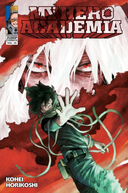 My Hero Academia, Vol. 28 manga cover featuring Midoriya and Shigaraki.