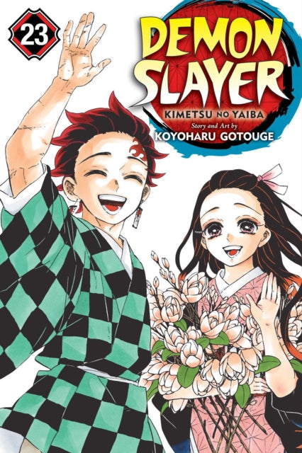 Demon Slayer: Kimetsu no Yaiba, Vol. 23 manga cover featuring Tanjiro and Nezuko.