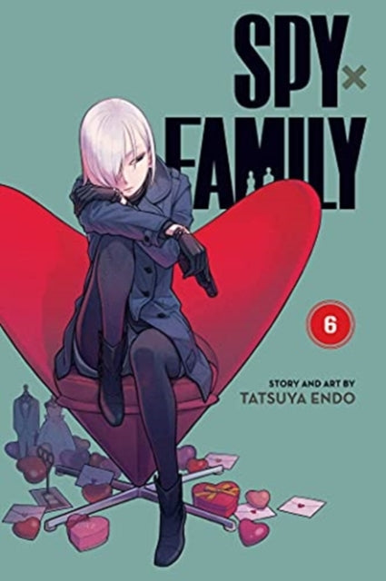 Spy x Family, Vol. 6 manga cover featuring a character sitting in a red chair.