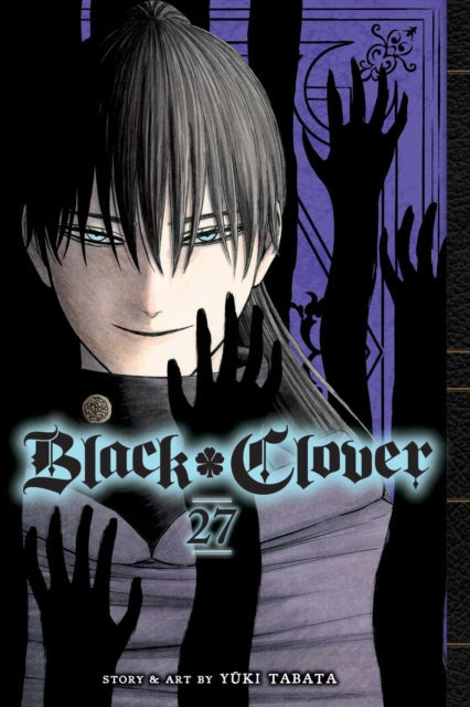 Black Clover, Vol. 27 manga cover featuring a character with dark hair and blue eyes.