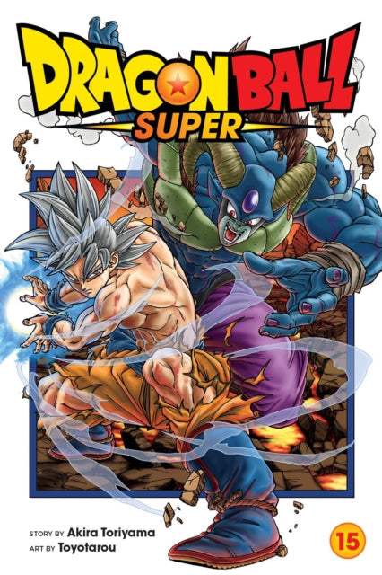Dragon Ball Super Vol. 15 manga cover featuring Goku and Moro.