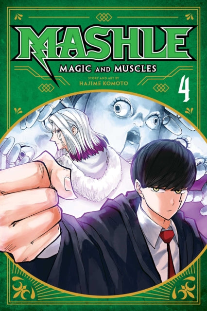 Mashle: Magic and Muscles, Vol. 4 manga cover featuring characters in a dramatic pose.