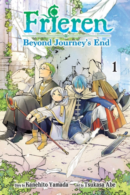 Frieren: Beyond Journey's End, Vol. 1 manga cover featuring four characters.