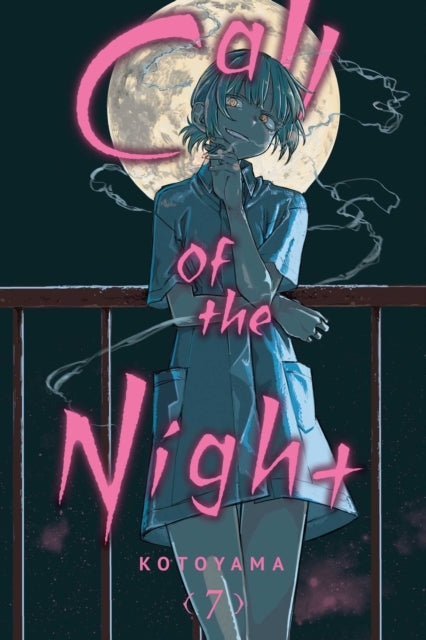 Call of the Night, Vol. 7 manga cover featuring a character with pink text.