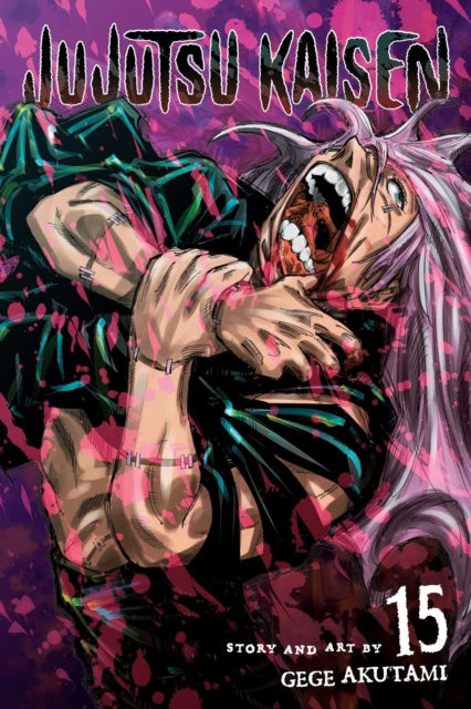 Jujutsu Kaisen, Vol. 15 manga cover featuring a violent scene.