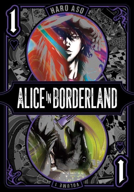 Alice in Borderland, Vol. 1 manga cover featuring Arisu and a horse.