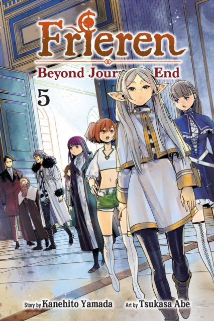 Frieren: Beyond Journey's End, Vol. 5 manga cover featuring Frieren and her companions.