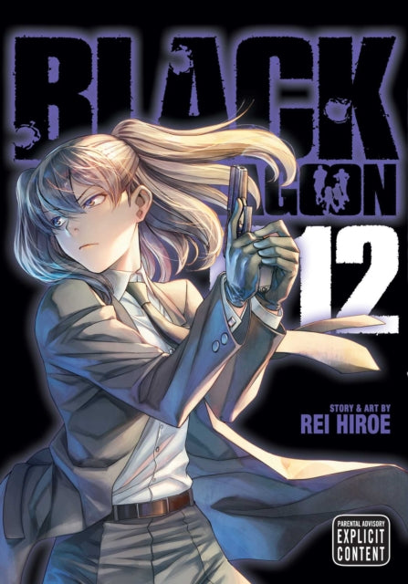 Black Lagoon, Vol. 12 manga cover featuring a woman in a suit holding a gun.