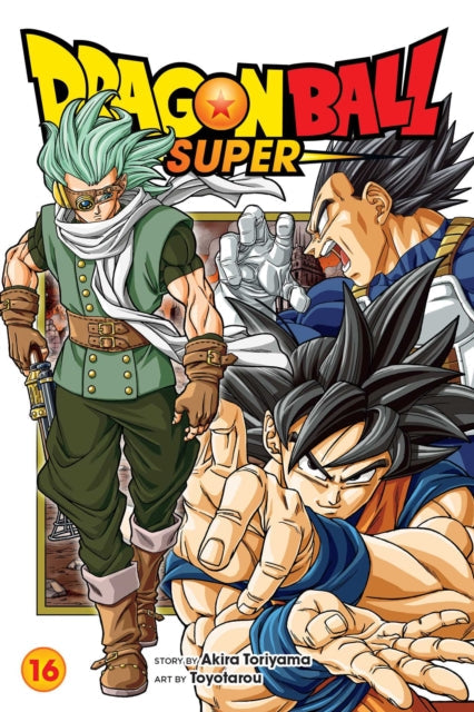 Dragon Ball Super, Vol. 16 manga cover featuring Goku, Vegeta, and Granolah.