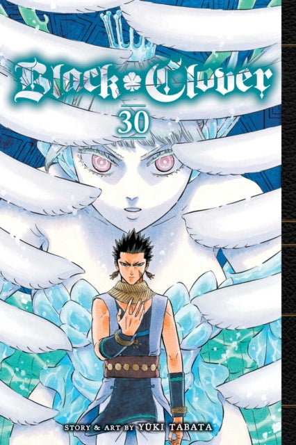 Black Clover, Vol. 30 manga cover featuring Asta and a large ice-themed character.