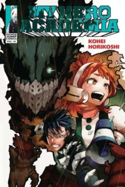 My Hero Academia, Vol. 33 manga cover featuring characters and a villain.