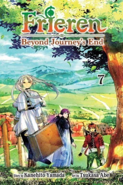 Frieren: Beyond Journey's End, Vol. 7 manga cover with characters and landscape.