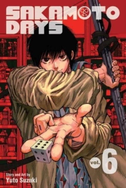 Sakamoto Days, Vol. 6 manga cover featuring a young man holding dice.