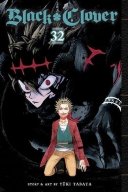 Black Clover, Vol. 32 manga cover featuring Asta and a devil.