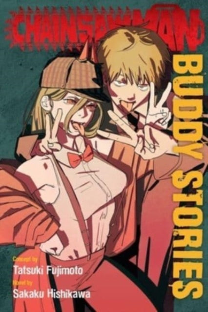 Chainsaw Man Buddy Stories novel cover featuring Power and Denji.