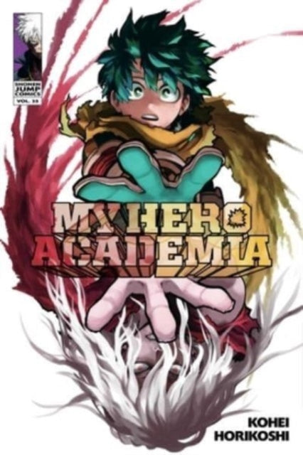 My Hero Academia Vol. 35 manga cover featuring Midoriya and Shigaraki.