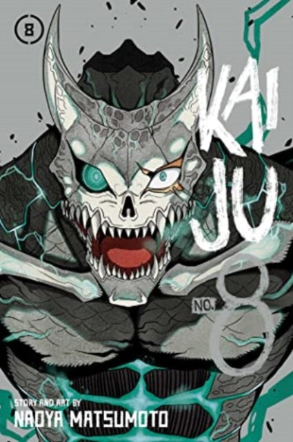 Kaiju No. 8, Vol. 8 manga cover featuring a monster.