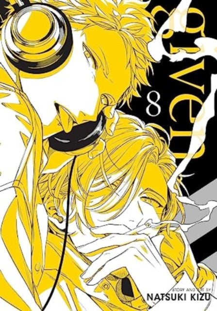 Given, Vol. 8 manga cover featuring two men in yellow and black.