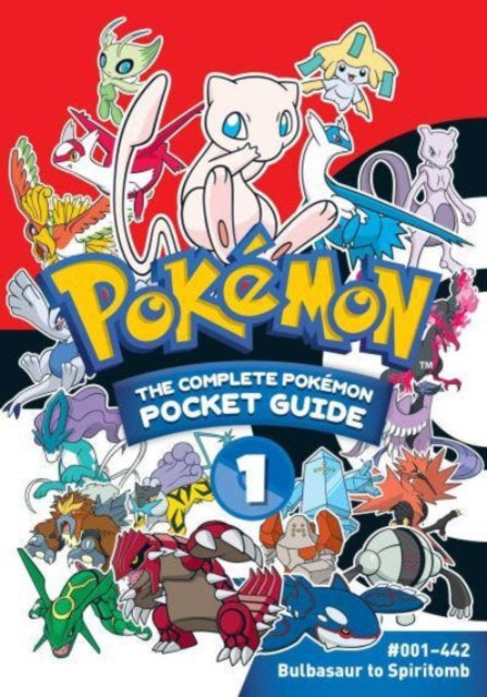 Pokemon The Complete Pokemon Pocket Guide Vol 1 book cover with many Pokemon characters.