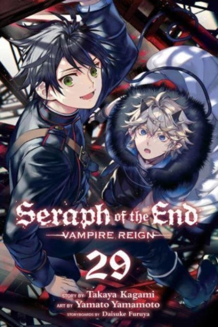 Seraph of the End, Vol. 29 manga cover featuring two male characters.