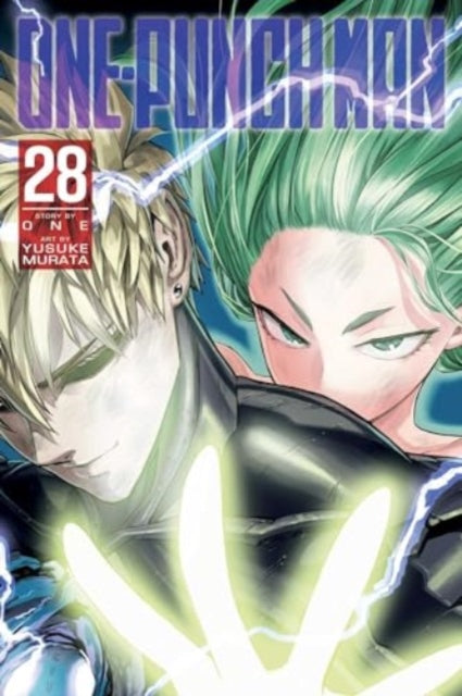 One-Punch Man, Vol. 28 manga cover featuring Genos and Tatsumaki.