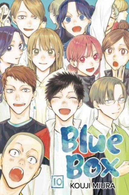 Blue Box, Vol. 10 manga cover featuring a group of anime-style characters.