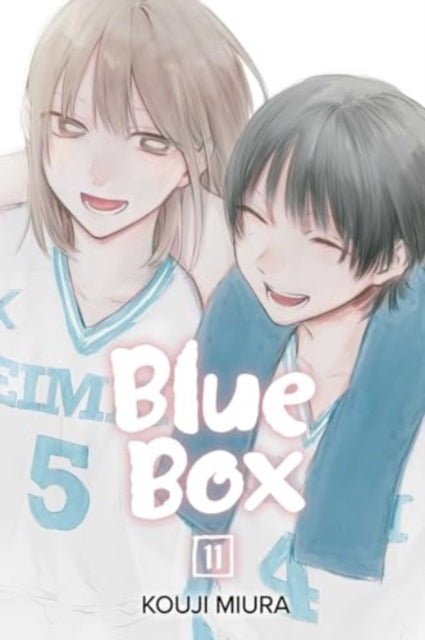 Blue Box, Vol. 11 manga cover featuring two smiling anime characters.