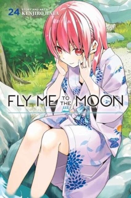 Fly Me to the Moon, Vol. 24 manga cover featuring a pink-haired girl in a yukata.