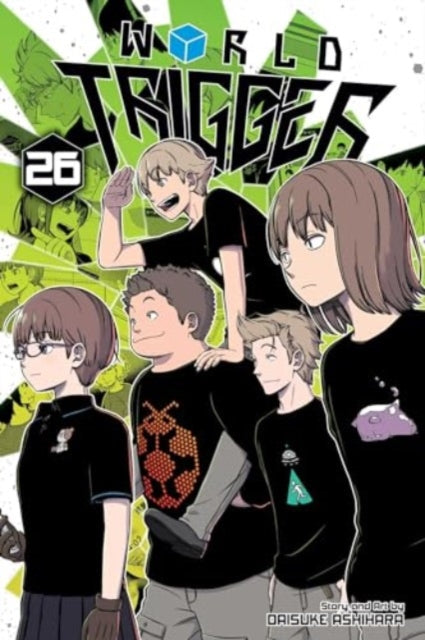 World Trigger, Vol. 26 manga cover featuring characters in black shirts.