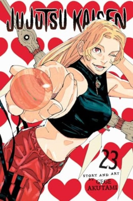 Jujutsu Kaisen, Vol. 23 manga cover featuring a blonde woman holding a sphere.