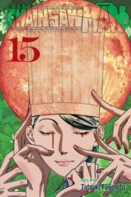 Chainsaw Man, Vol. 15 manga cover with a character and the number 15.