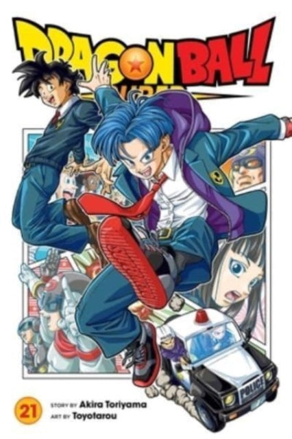 Dragon Ball Super, Vol. 21 manga cover featuring Trunks and Goten.