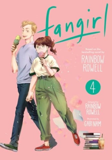 Fangirl, Vol. 4 manga cover with two characters holding ice cream.