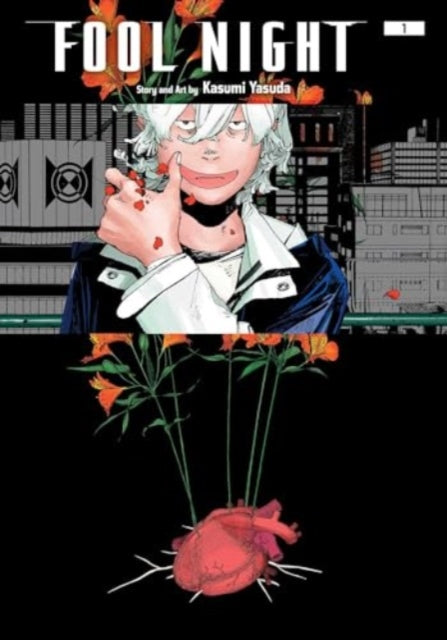 Fool Night, Vol. 1 manga cover featuring a character and a heart with flowers.