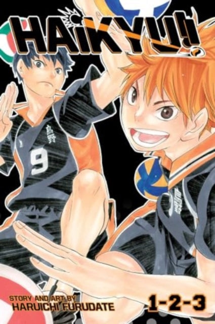 Haikyu!! 3-in-1 Vol 1 manga cover featuring Shoyo Hinata and Tobio Kageyama.