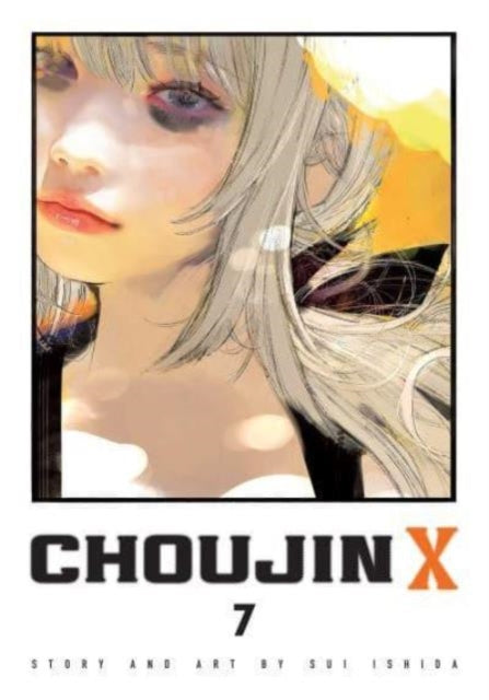 Choujin X, Vol. 7 manga cover featuring a close-up of a character's face.