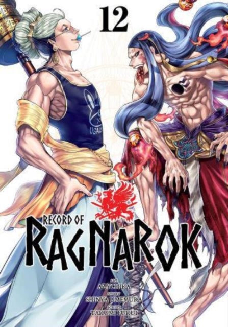 Record of Ragnarok Vol. 12 manga cover featuring two characters.