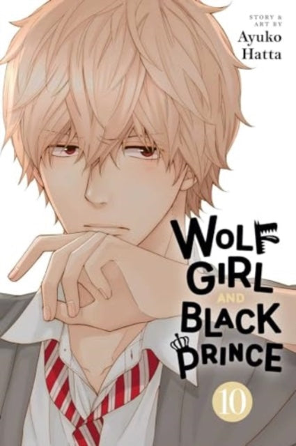 Wolf Girl and Black Prince, Vol. 10 manga cover featuring a blond-haired anime boy.