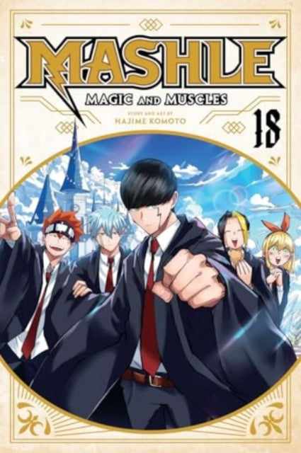 Mashle Magic and Muscles Vol 18 manga cover featuring characters in uniforms.