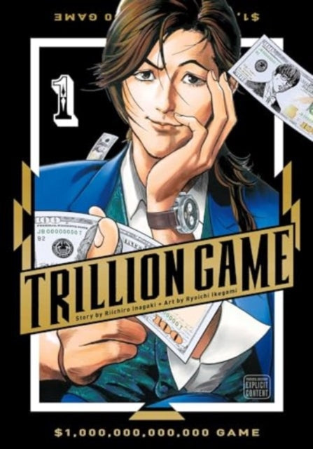 Trillion Game, Vol. 1 manga cover featuring a man holding money.