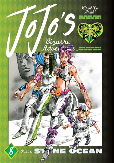 JoJo's Bizarre Adventure Part 6 Vol 8 manga cover with characters.